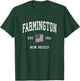Farmington New Mexico NM Vintage American Flag Sports Design T-Shirt - T-Shirt | Forest