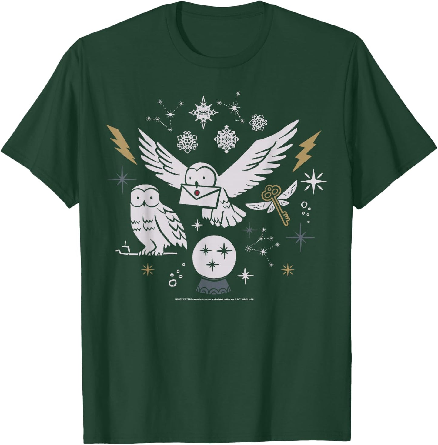 Harry Potter Christmas Winter Owls T-Shirt - T-Shirt | Forest