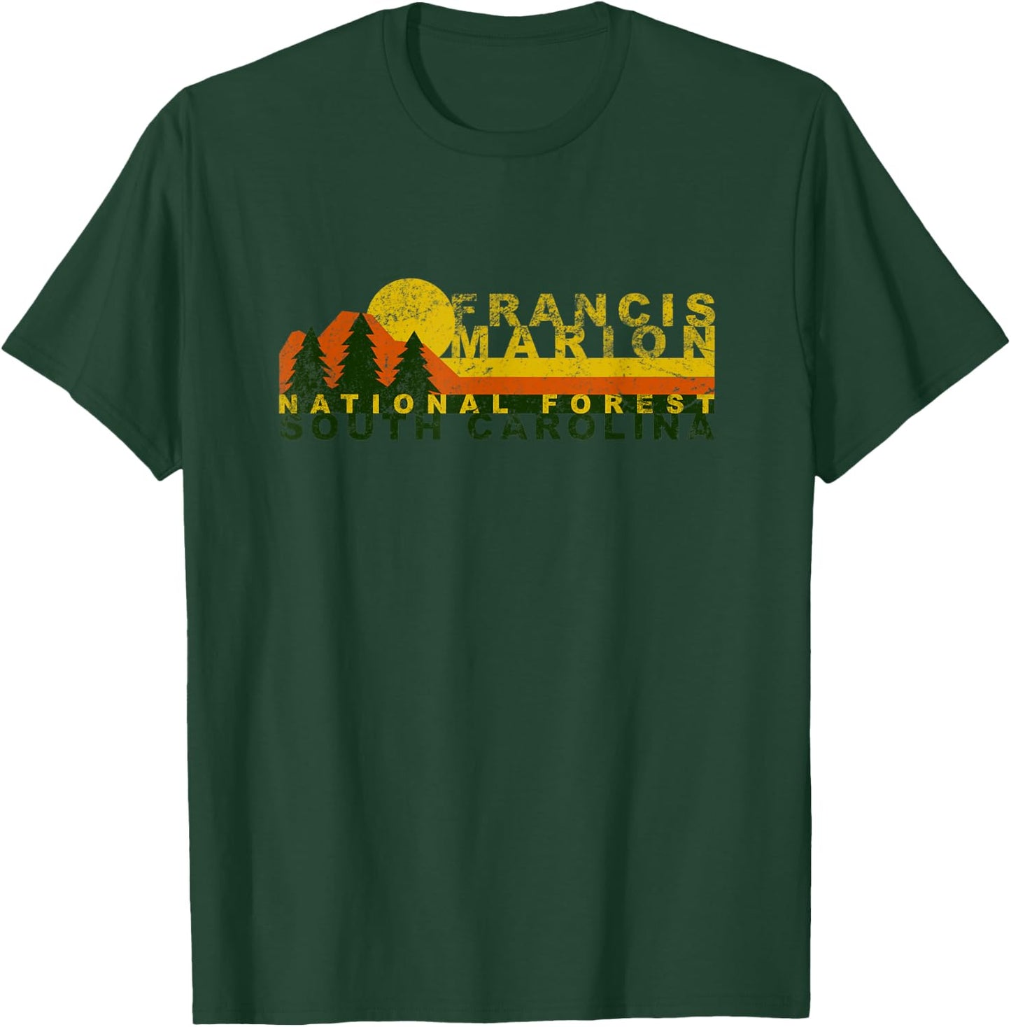 Francis Marion National Forest Vintage Retro T-Shirt - T-Shirt | Forest