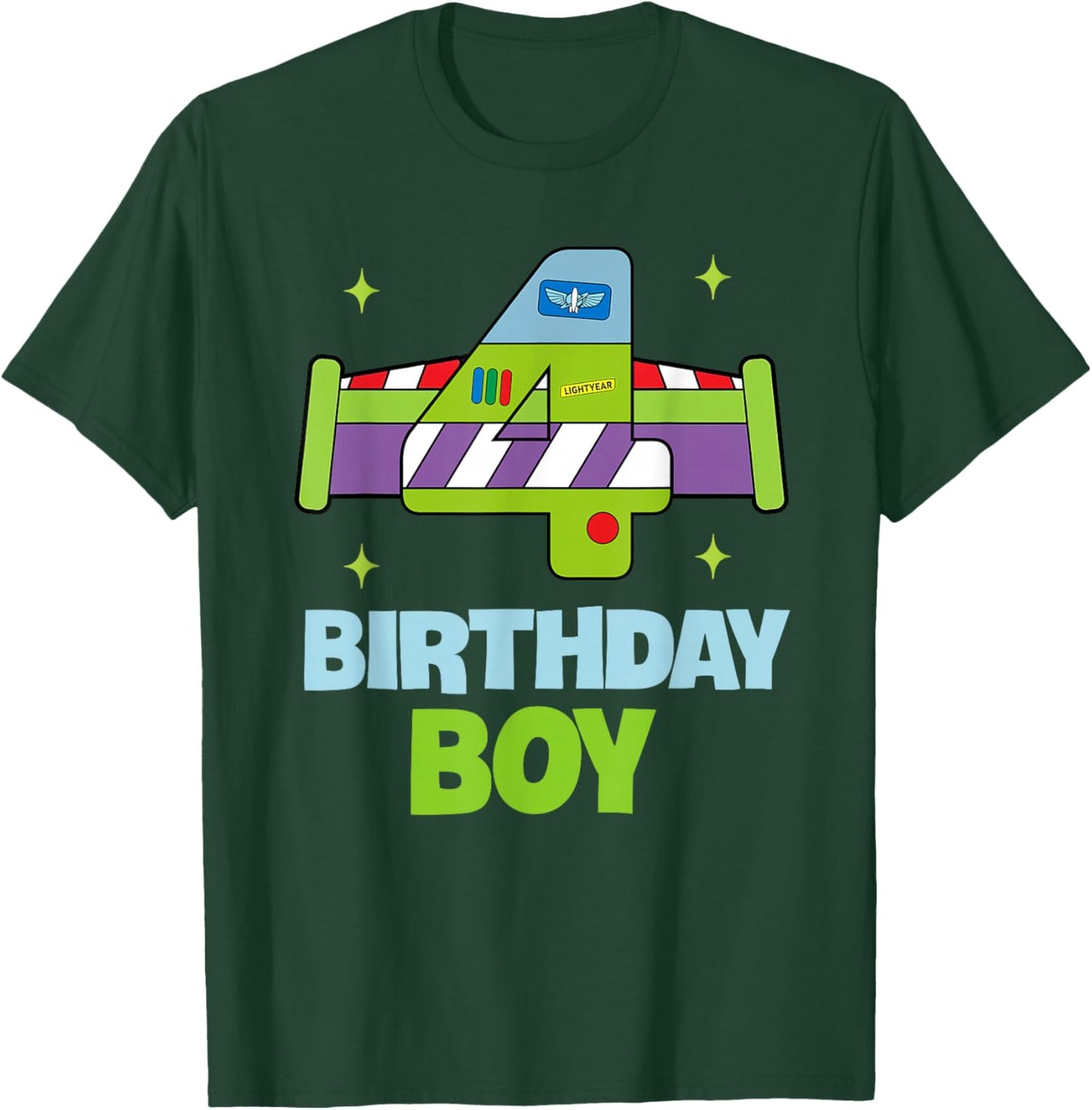 4th Birthday Boy Toy Lover Funny 4 Year Old Story Bday Party T-Shirt - T-Shirt | Forest