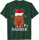 Santa Reindeer Dasher Xmas Group Costume T-Shirt - T-Shirt | Forest