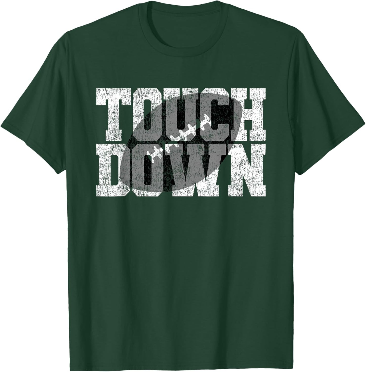 Football Fan Gear Vintage Touchdown Graphic Novelty T-Shirt - T-Shirt | Forest
