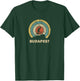 Budapest Hungary Retro Cycling MTB T-Shirt - T-Shirt | Forest