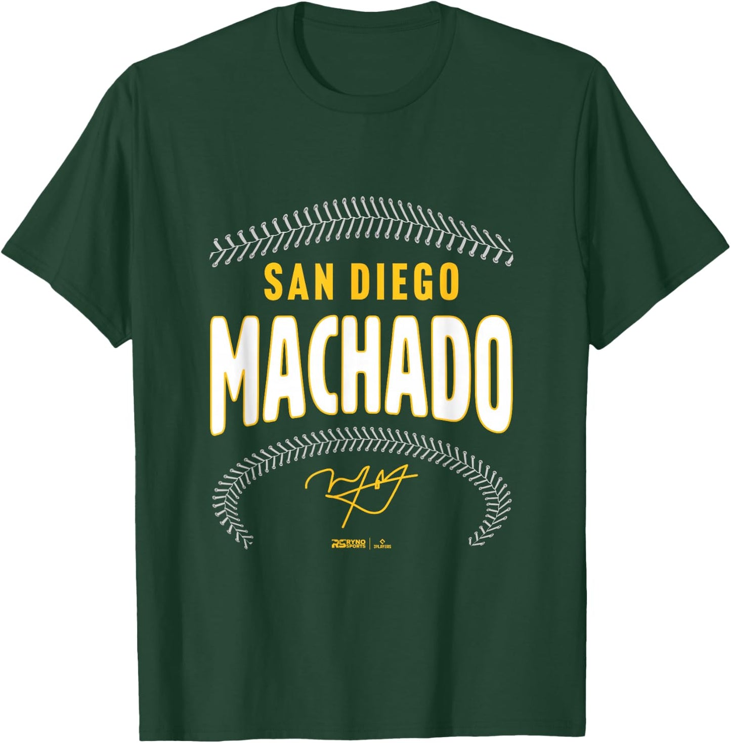 Manny Machado San Diego Baseball Name & Number (Front&Back) T-Shirt - T-Shirt | Forest