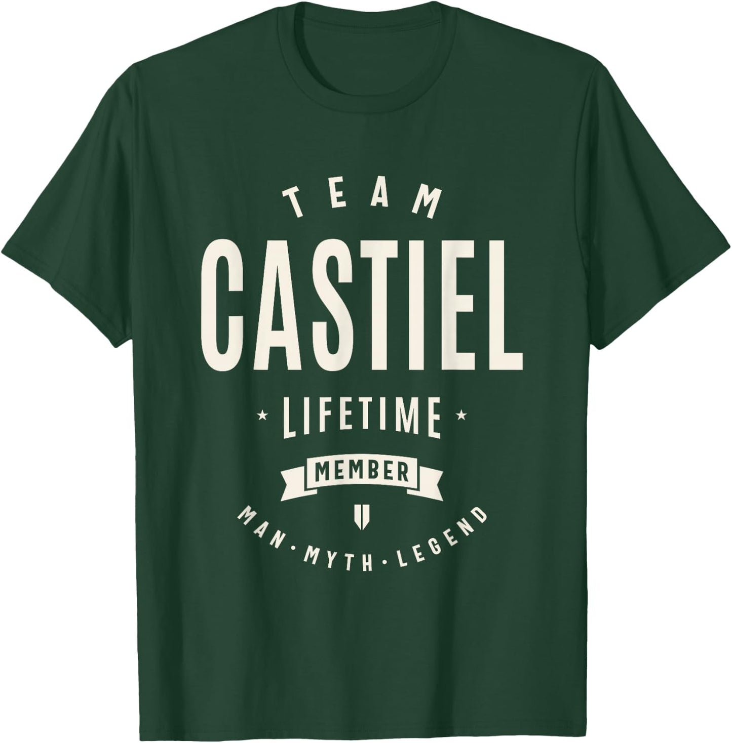 Team Castiel Lifetime Member Funny Name Castiel T-Shirt - T-Shirt | Forest