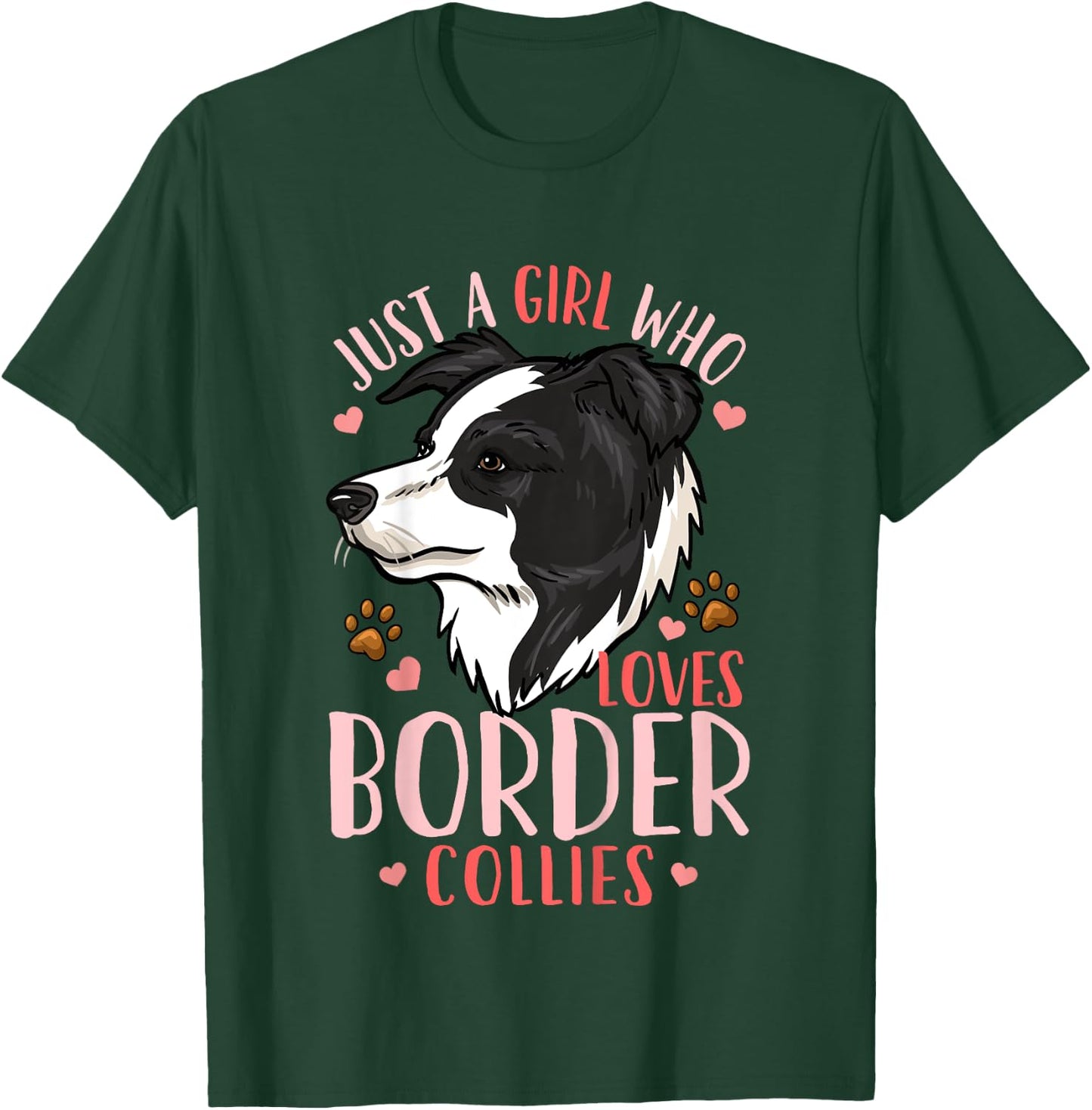 Border Collie Gift T-Shirt - T-Shirt | Forest
