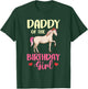 Daddy of the Birthday Girl Horse Equestrian Party Family T-Shirt - T-Shirt | Forest