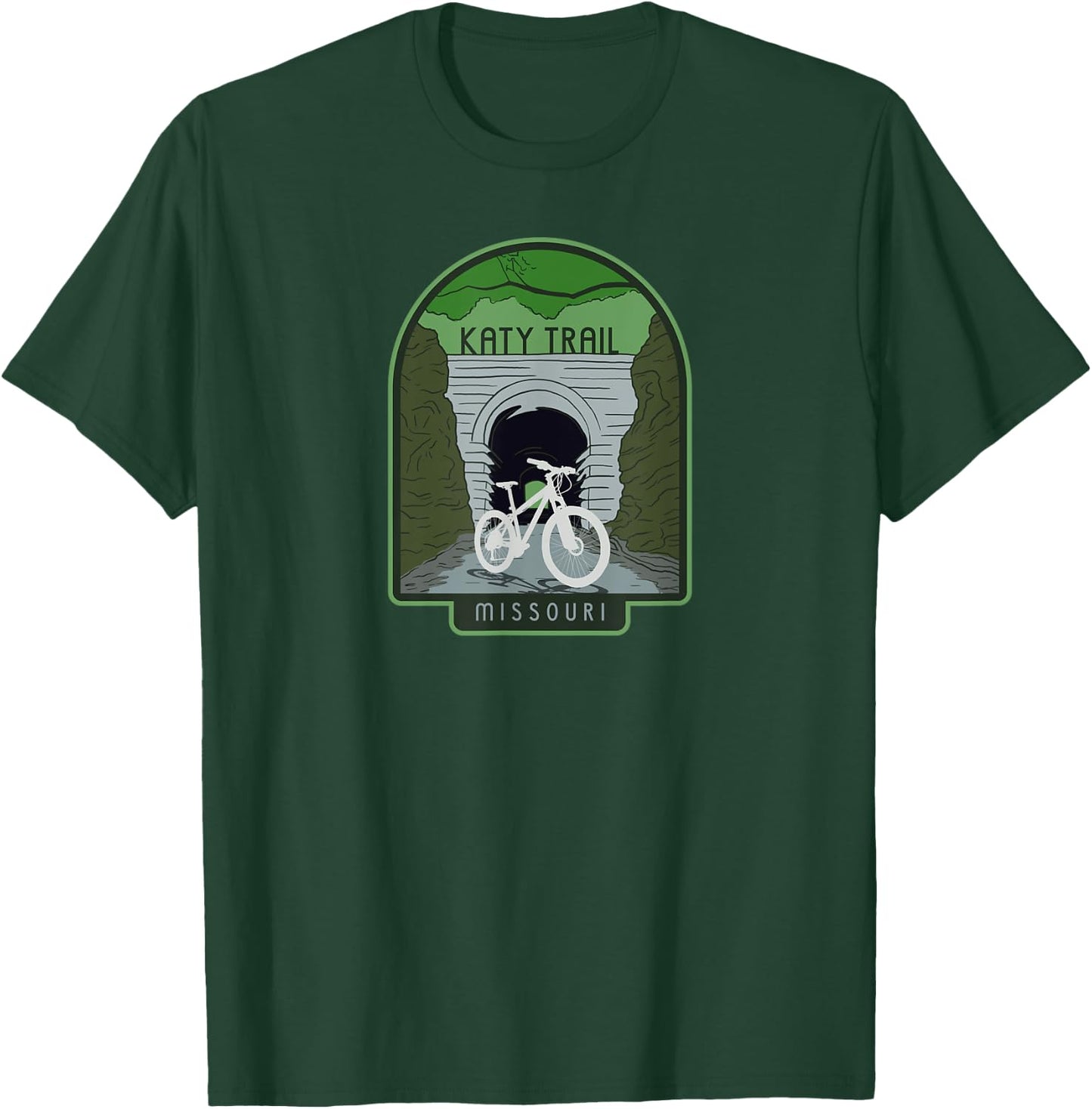Katy Trail – Missouri, cycling T-Shirt - T-Shirt | Forest