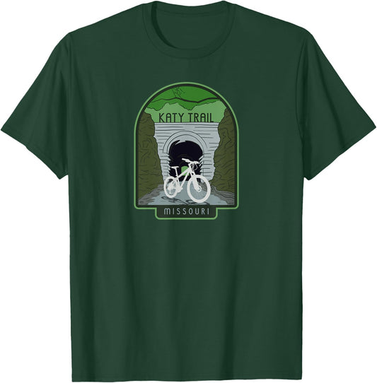 Katy Trail – Missouri, cycling T-Shirt - T-Shirt | Forest
