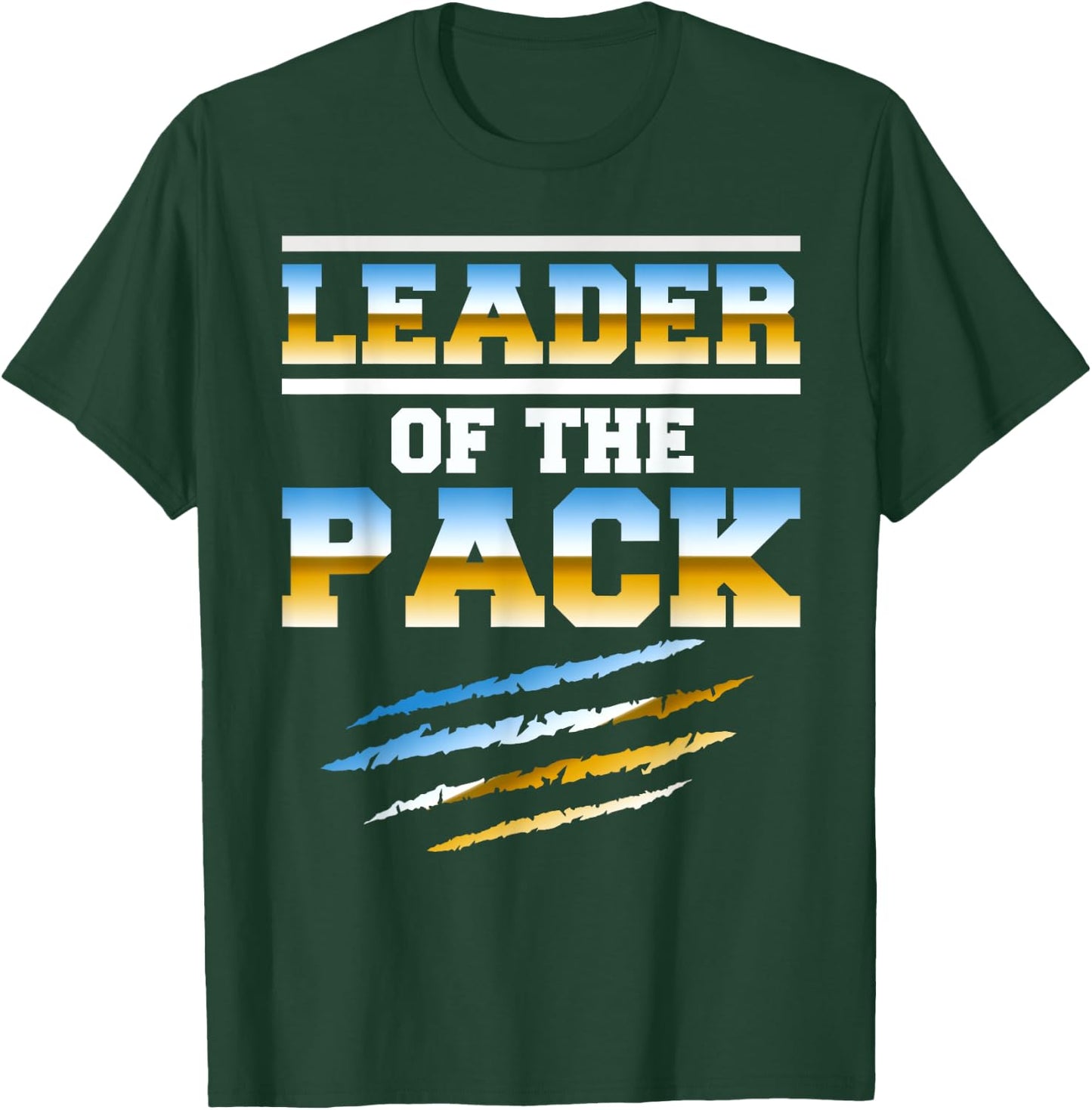 Wolf Pack Gift design | Leader of The Pack Paw Print design T-Shirt - T-Shirt | Forest