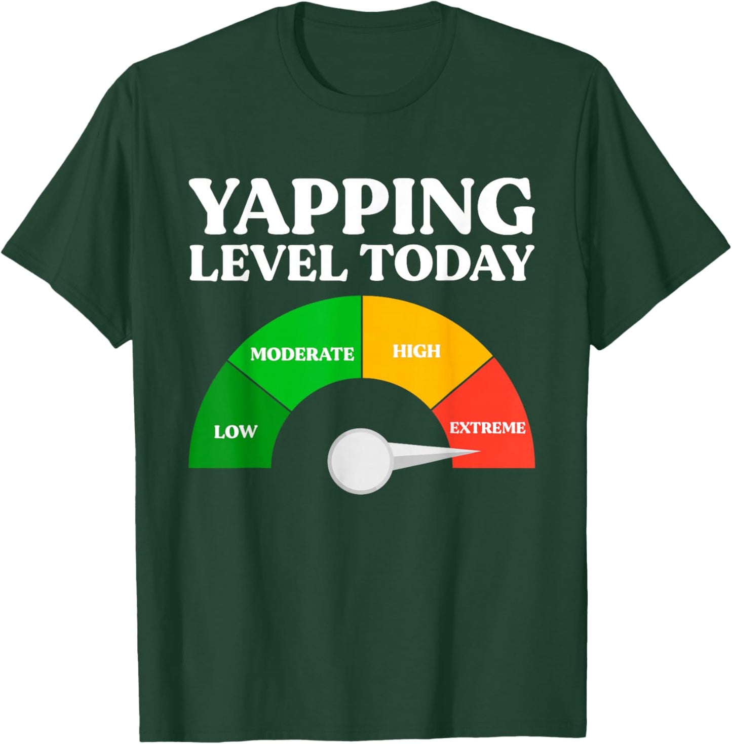 Yapping Level Today Funny Certified Professional Yapper T-Shirt - T-Shirt | Forest
