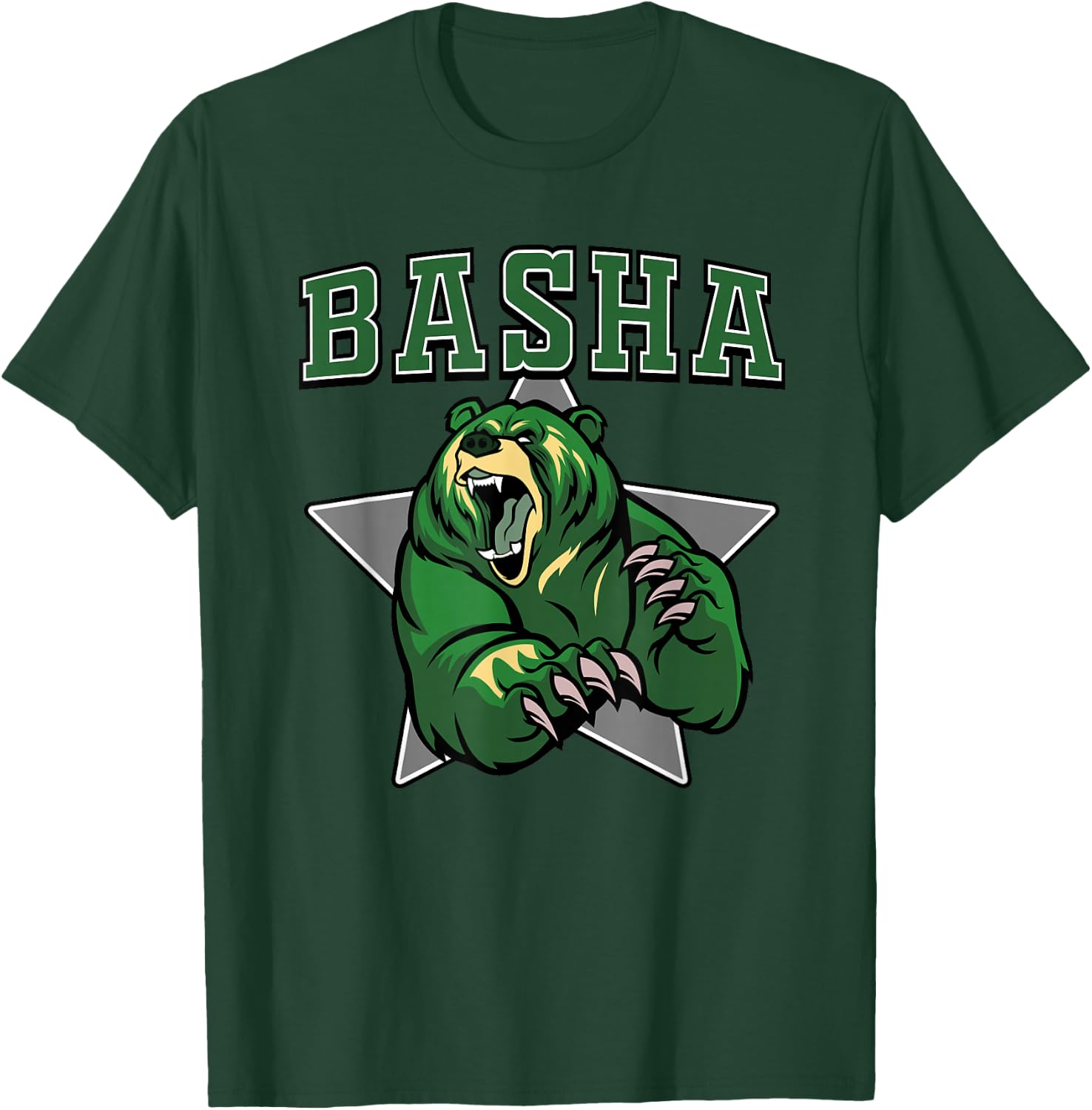Basha Bears High School Team Spirit T-Shirt - T-Shirt | Forest