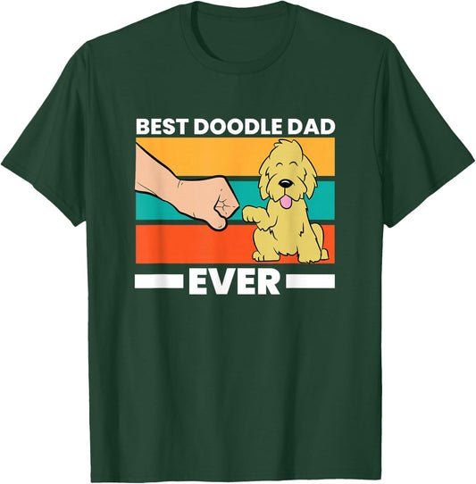 Goldendoodle Dad Best Doodle Dad Ever T-Shirt - T-Shirt | Forest