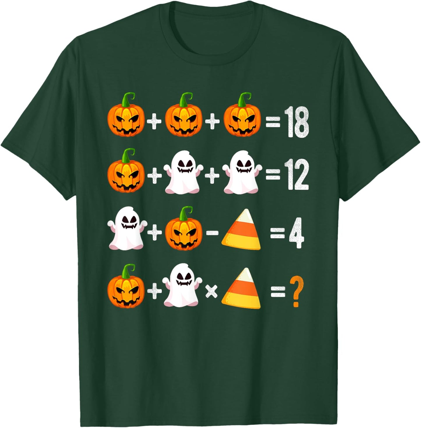 Halloween Order of Operations Math Halloween Teacher Pumpkin T-Shirt - T-Shirt | Forest
