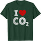 Climate I Love CO2 Carbon Dioxide T-Shirt - T-Shirt | Forest