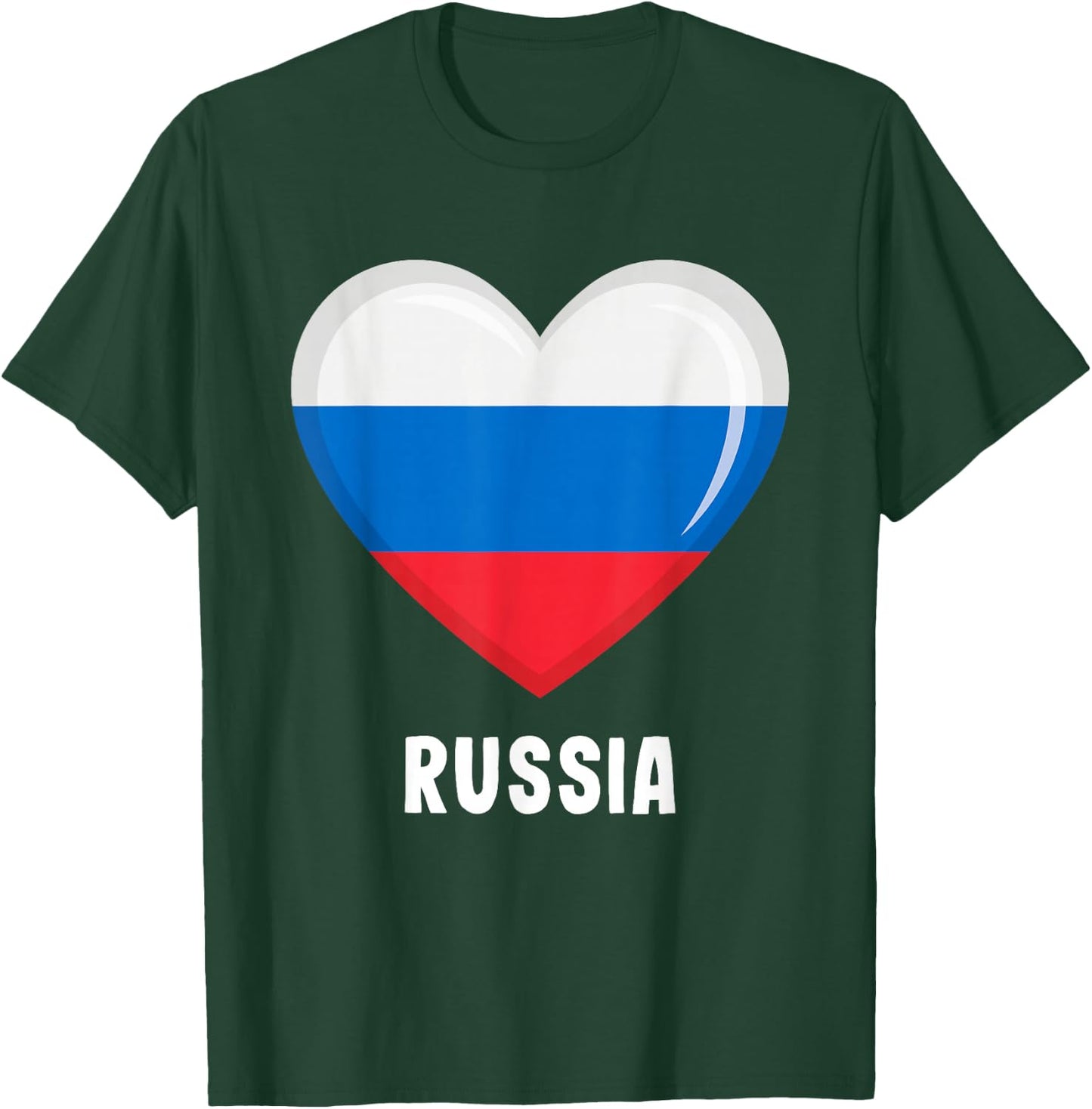 Russia Flag Shirt Russian T-Shirt - T-Shirt | Forest