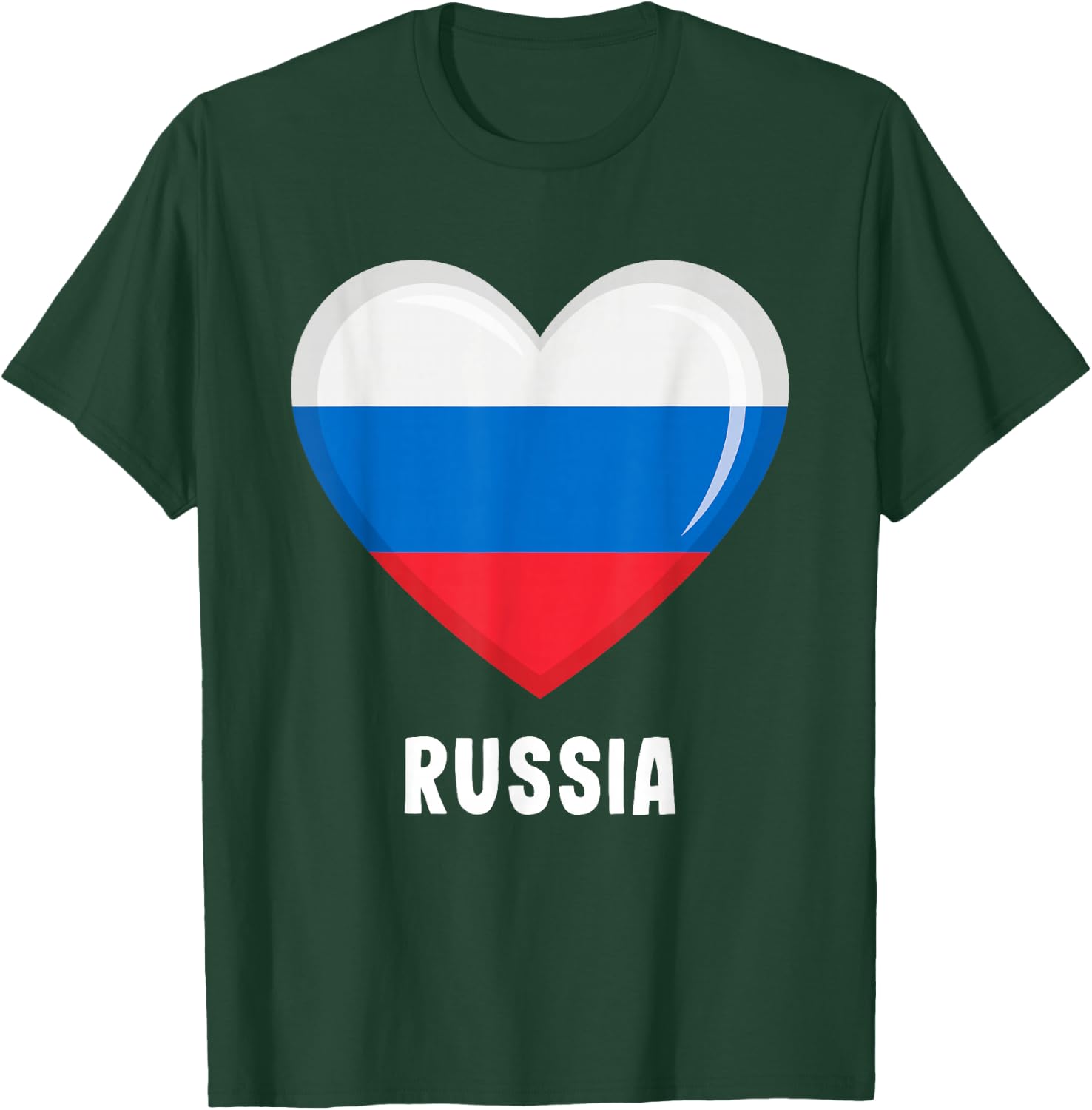 Russia Flag Shirt Russian T-Shirt - T-Shirt | Forest