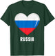 Russia Flag Shirt Russian T-Shirt - T-Shirt | Forest