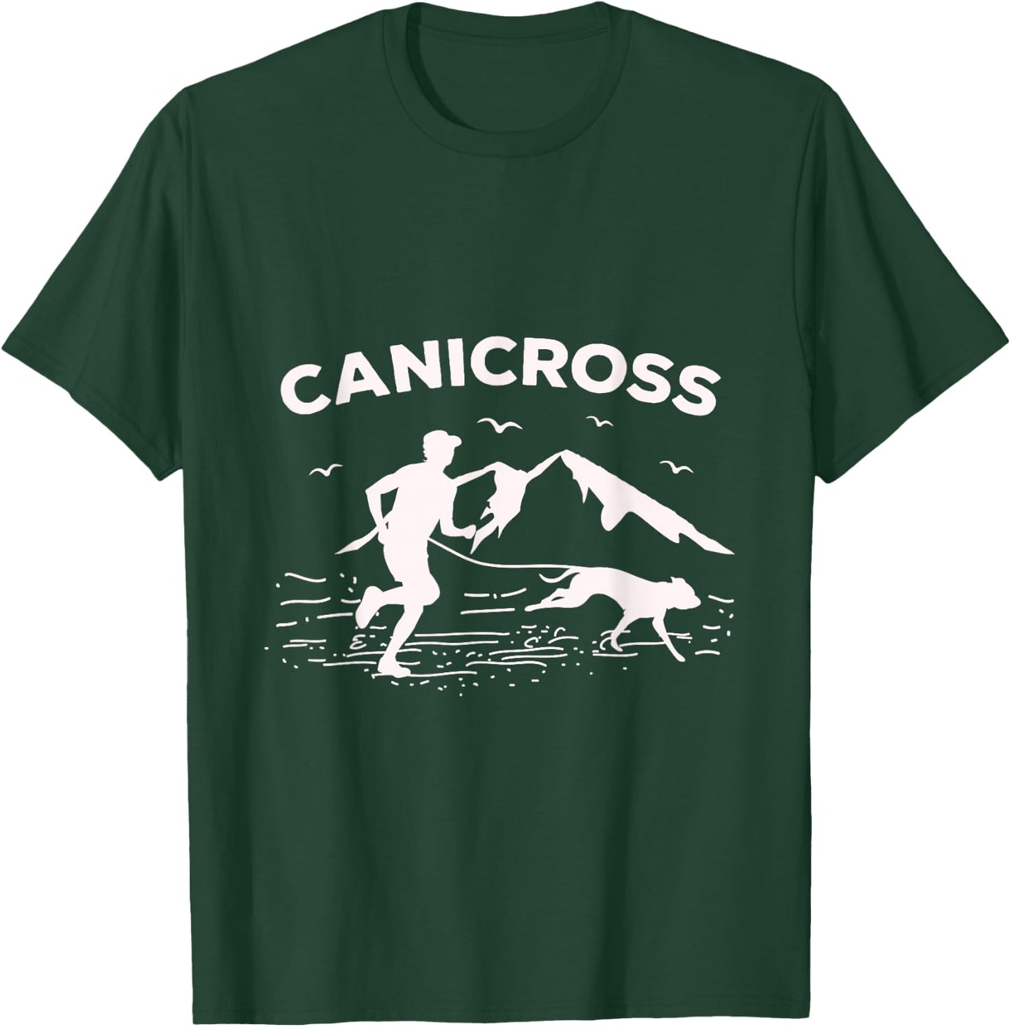 Canicross for a Dog running Canicross T-Shirt - T-Shirt | Forest
