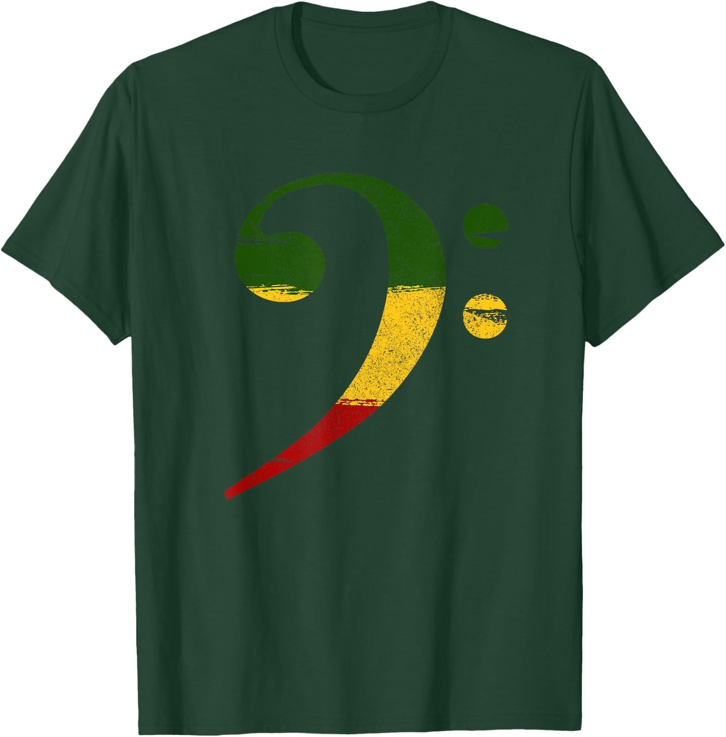 Reggae bass bassist Rastafarian T-Shirt - T-Shirt | Forest