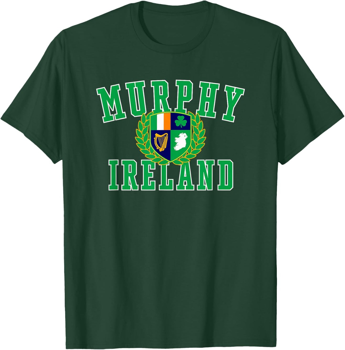 Irish Surname Murphy Ireland Crest T-Shirt - T-Shirt | Forest