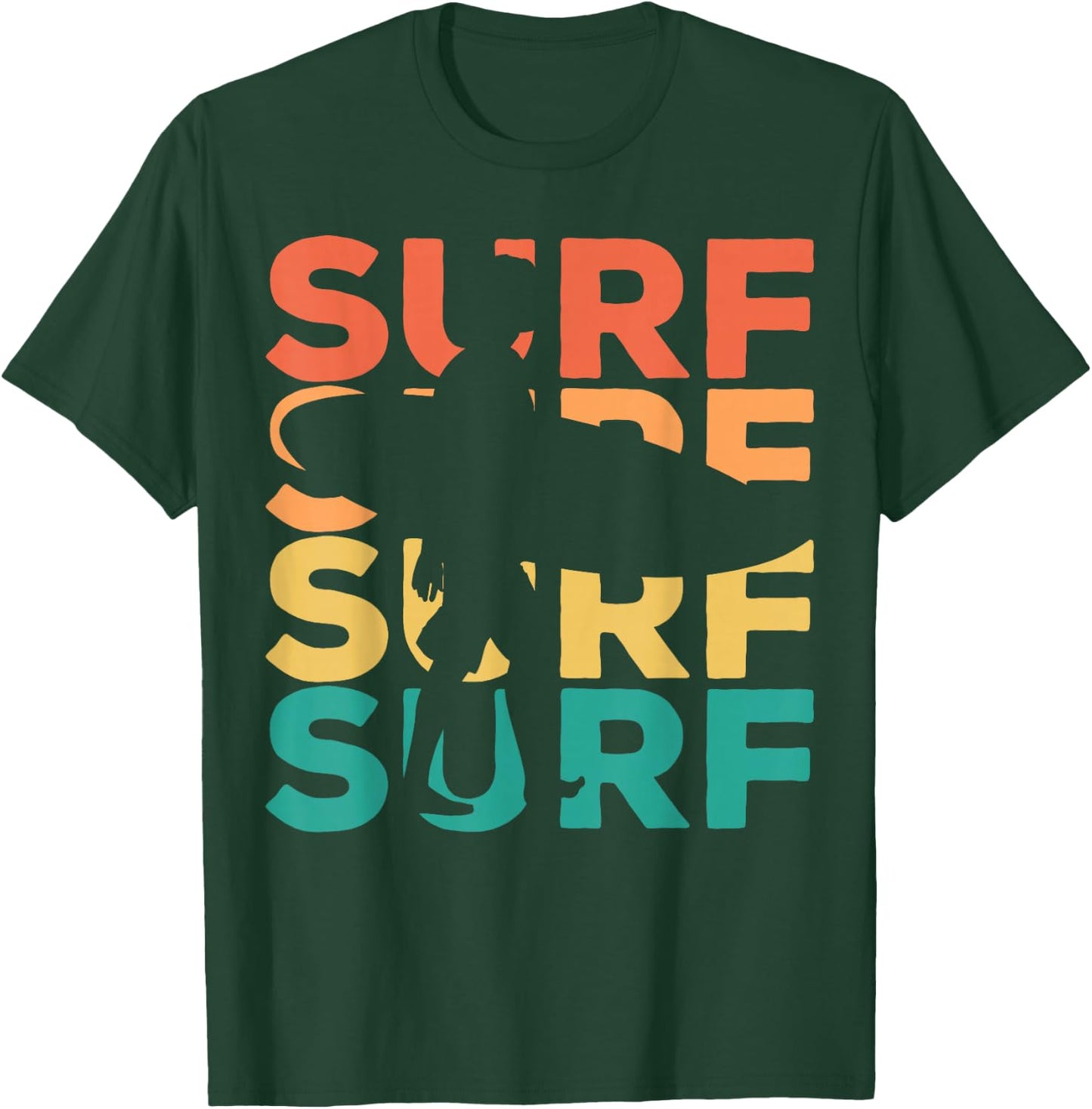 Surf - Retro Vintage Surfing - Surfer T-Shirt - T-Shirt | Forest