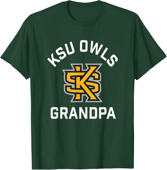 Kennesaw State University Owls Arched Grandpa T-Shirt - T-Shirt | Forest