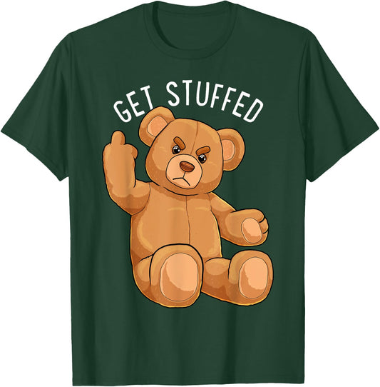 Get Stuffed Angry Teddy Bear Stuffed Bear Hipster Hipster Hipster T-Shirt - T-Shirt | Forest