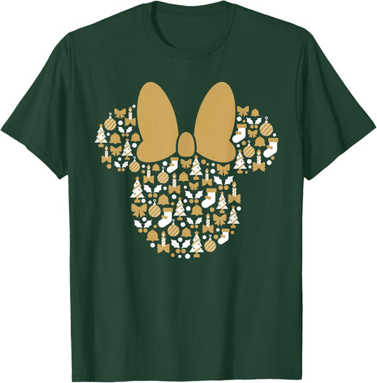 Disney Minnie Mouse Icon Holiday Cheer T-Shirt - T-Shirt | Forest
