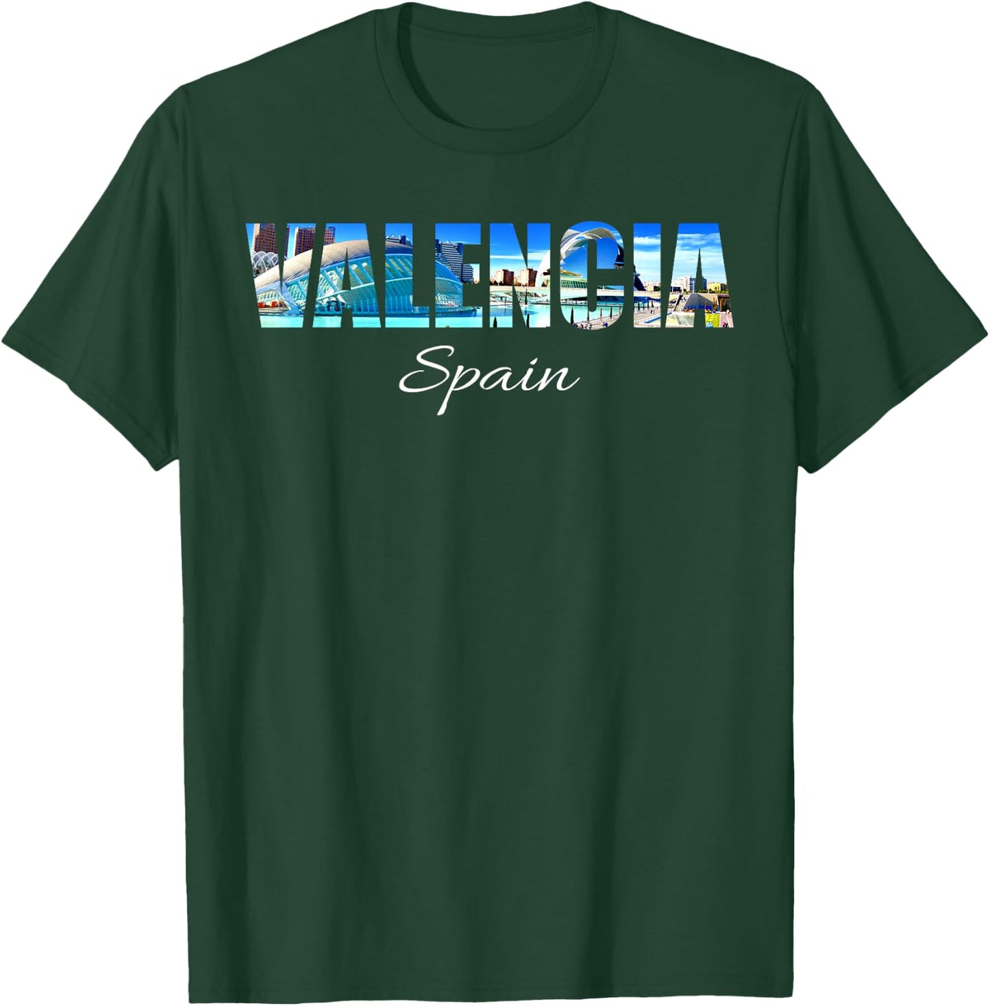 Valencia City Photography - Spain Souvenir T-Shirt - T-Shirt | Forest