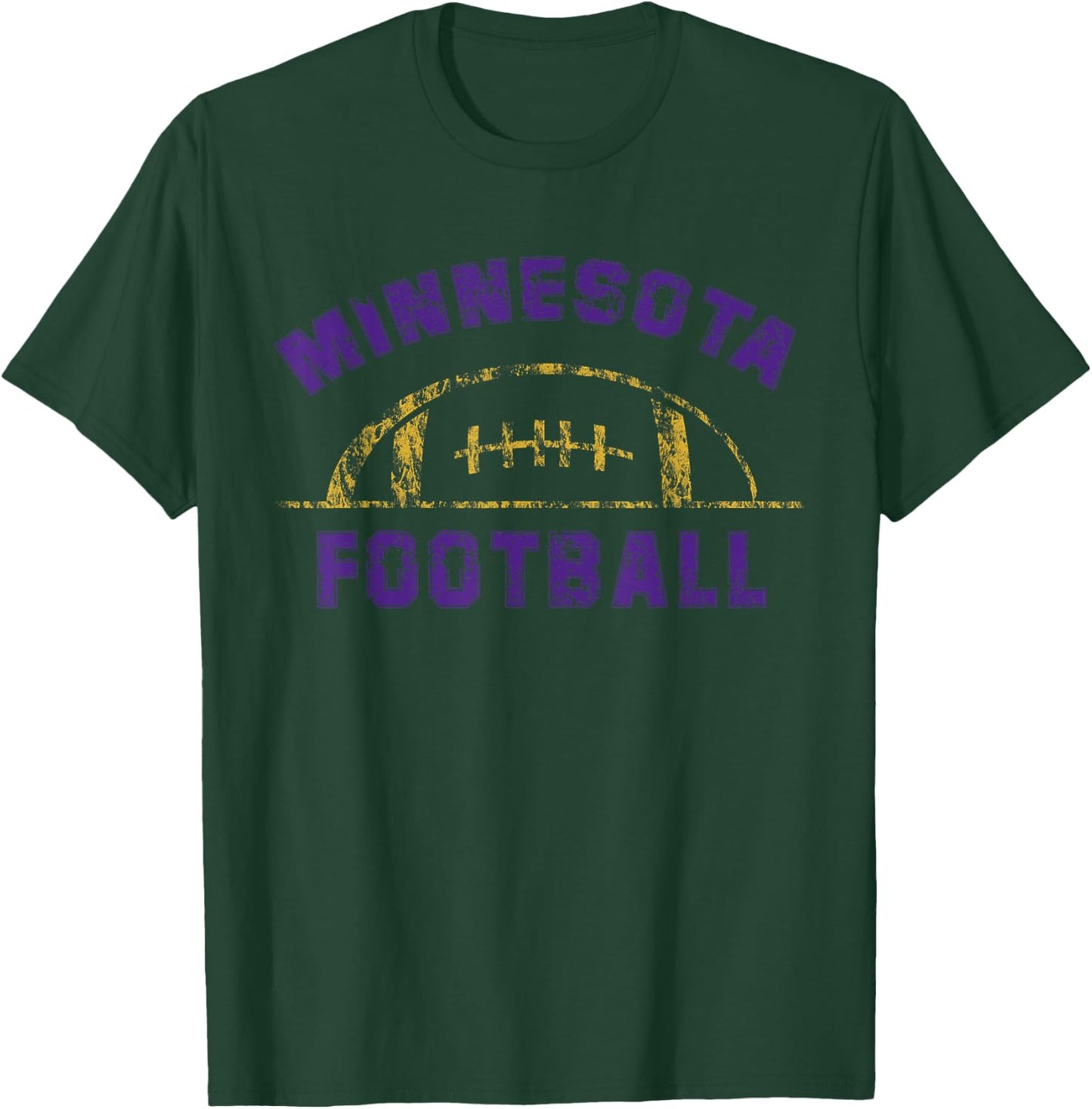 Minnesota Football | End Zone Game Day Distressed Vintage T-Shirt - T-Shirt | Forest