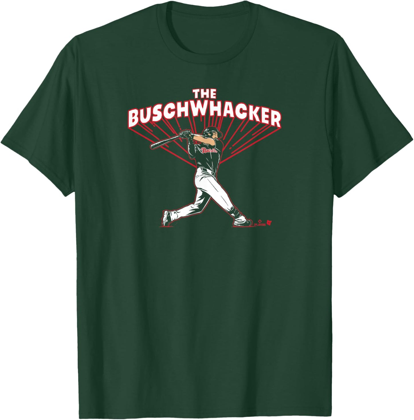 Michael Busch - Buschwhacker - Chicago Baseball T-Shirt - T-Shirt | Forest