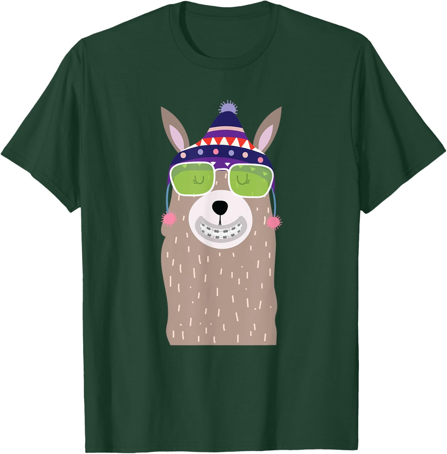 Orthodontist Animal Braces Boys Girls Kids Getting Braces T-Shirt - T-Shirt | Forest