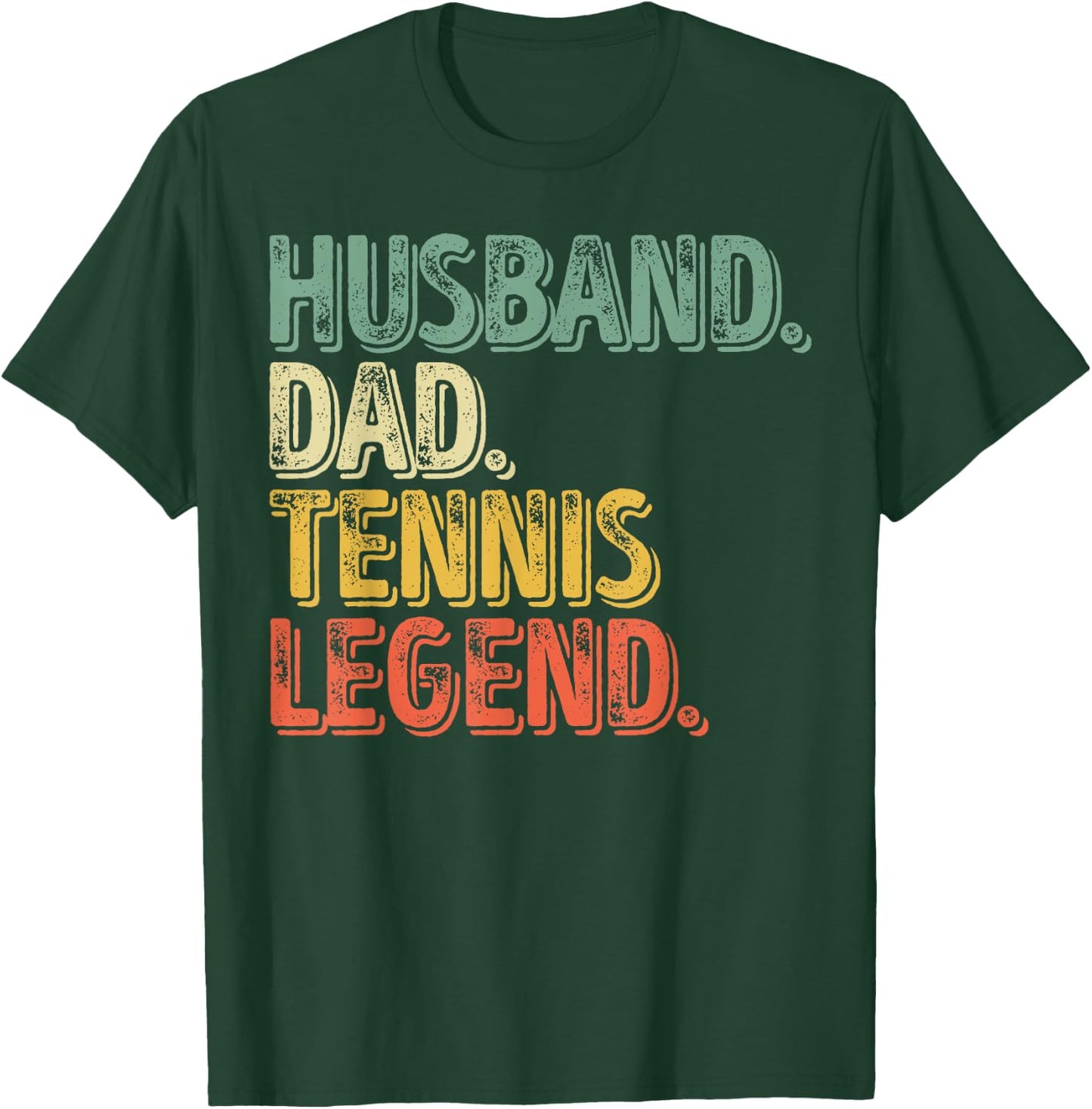 Husband Dad Tennis Legend Shirt Funny Father's Day Gift T-Shirt - T-Shirt | Forest