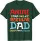 Funny Anime Dad Like Regular Dad Except Way Cooler Otaku Men T-Shirt - T-Shirt | Forest