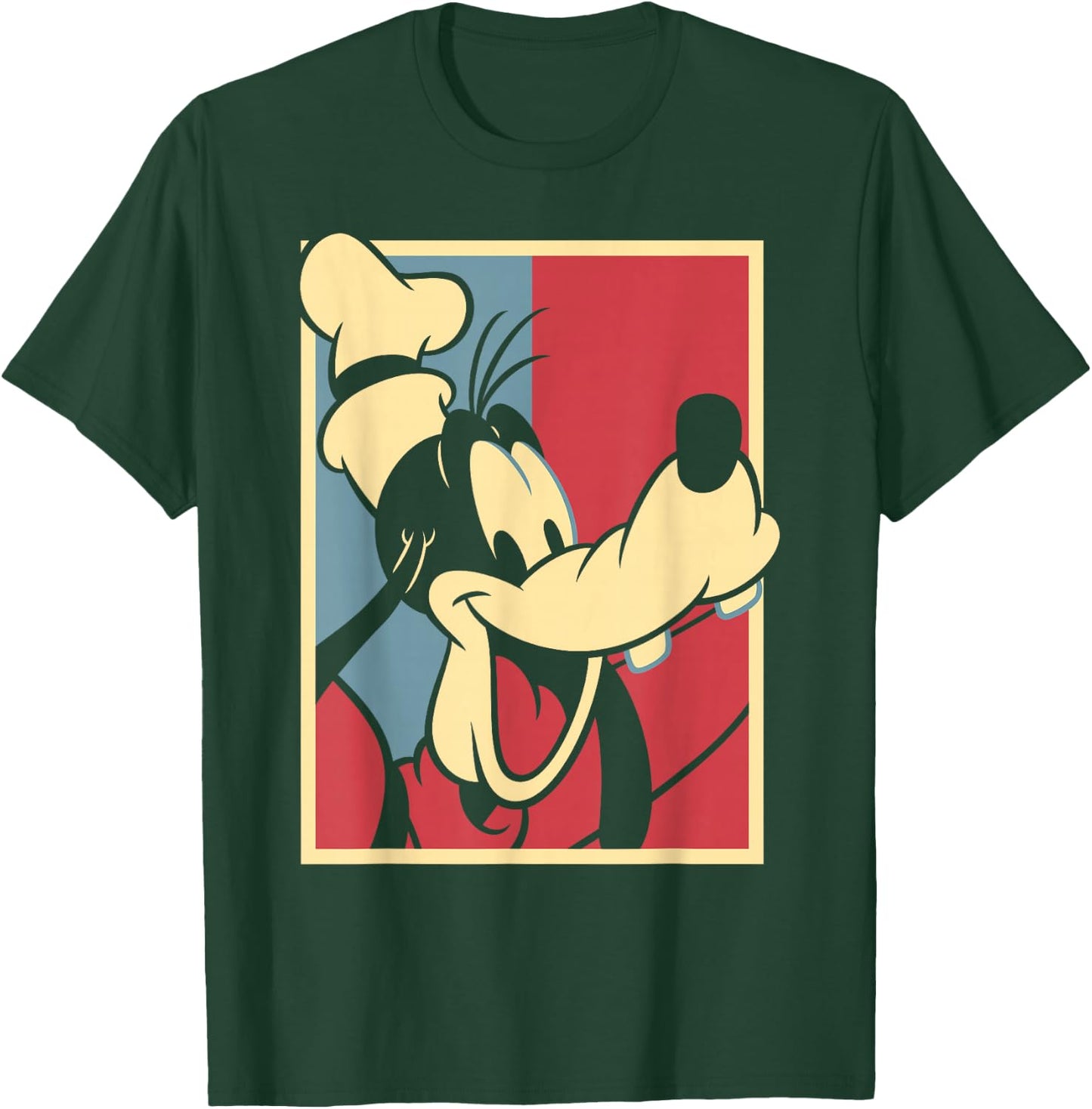 Disney Mickey & Friends Americana Goofy Red & Blue Pop T-Shirt - T-Shirt | Forest