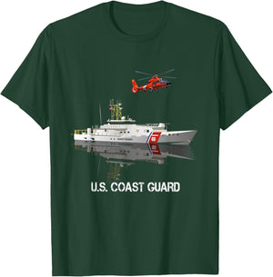 US Coast Guard Veteran T shirt Vintage USCG Veteran Gift T-Shirt - T-Shirt | Forest