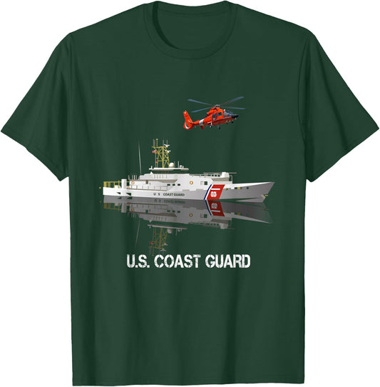 US Coast Guard Veteran T shirt Vintage USCG Veteran Gift T-Shirt - T-Shirt | Forest