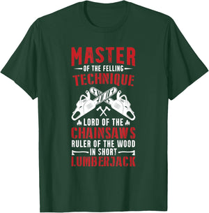 Logger & Lumberjack Chainsaw Master Of Tree Felling T-Shirt - T-Shirt | Forest