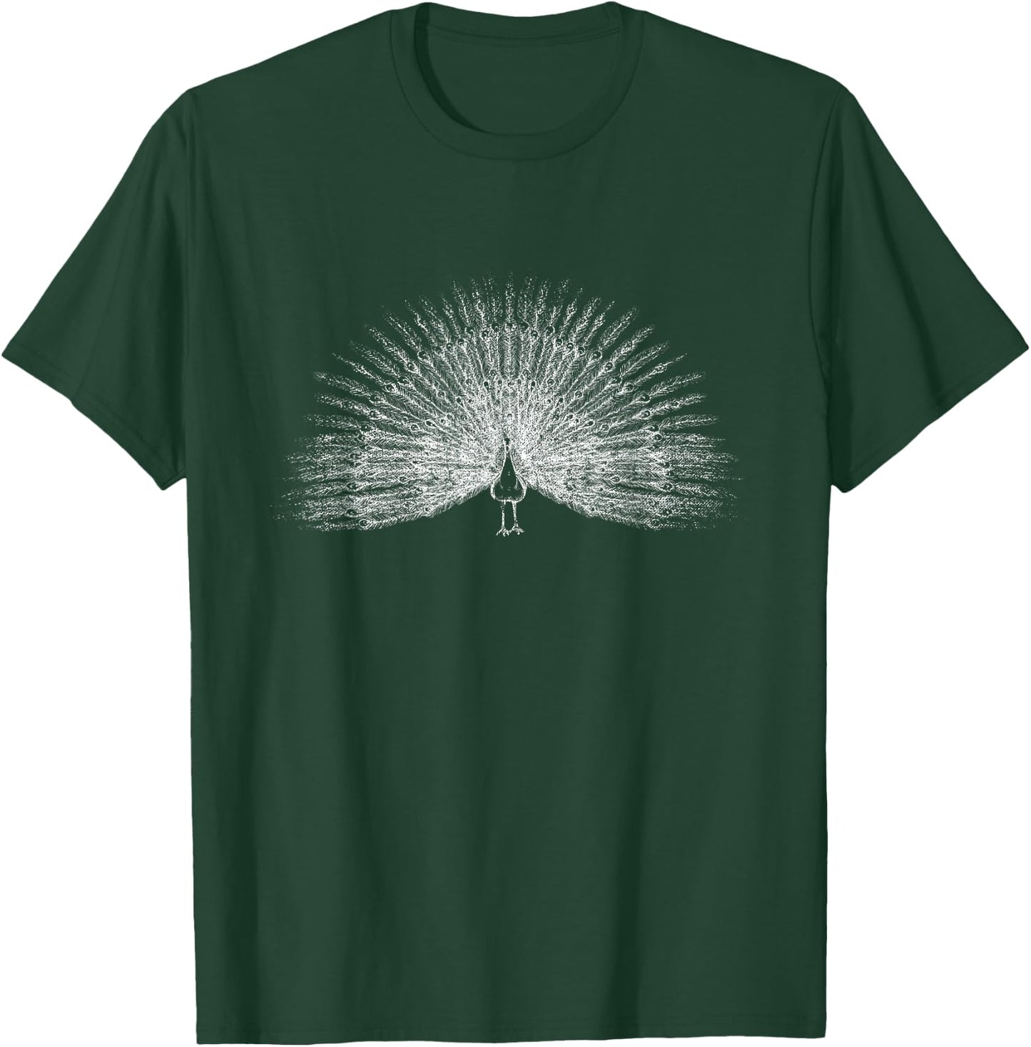 Distressed Peacock T-Shirt - T-Shirt | Forest