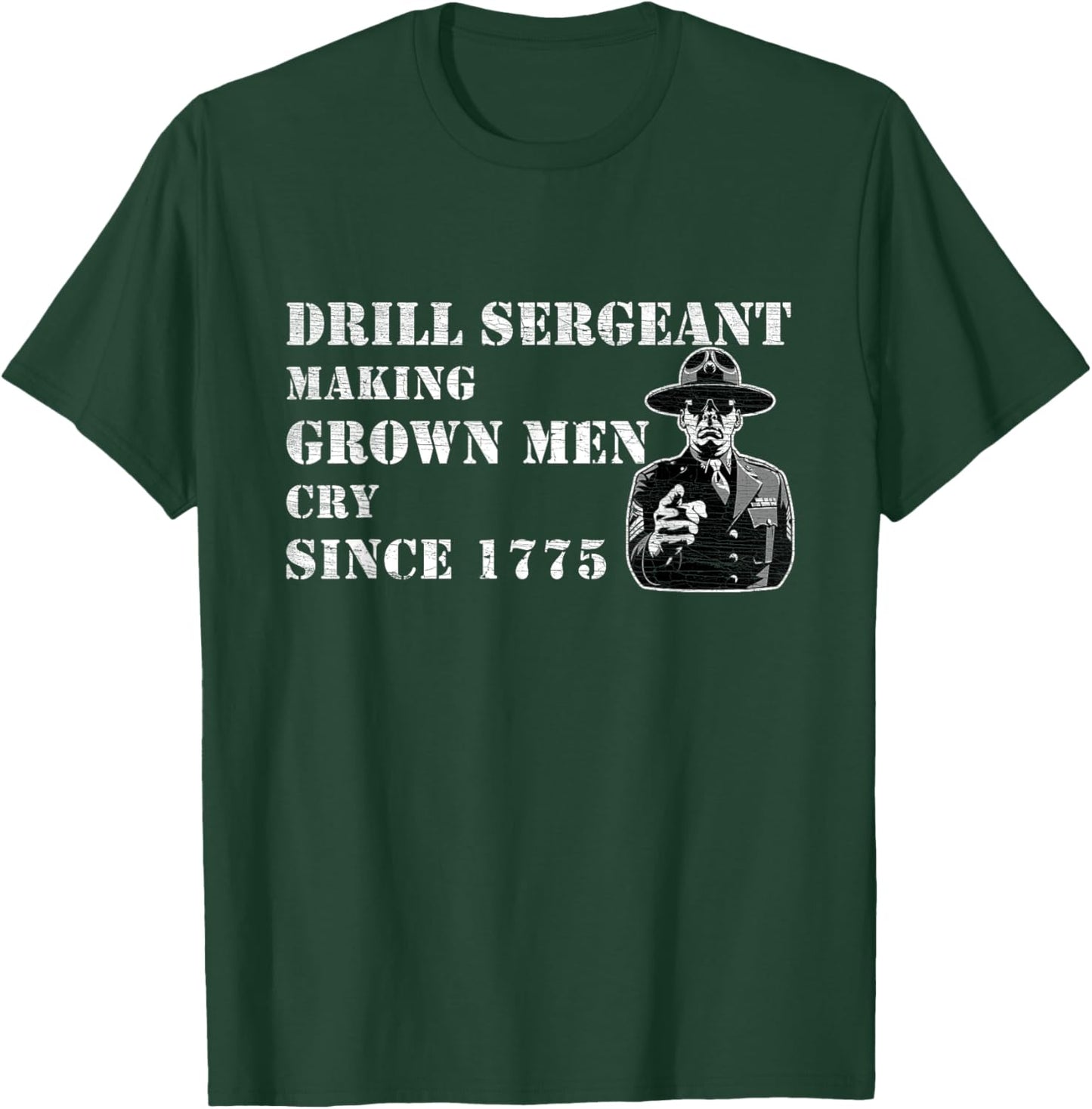 Drill Sergeant Military Drill Team Instructor Bootcamp Gifts T-Shirt - T-Shirt | Forest