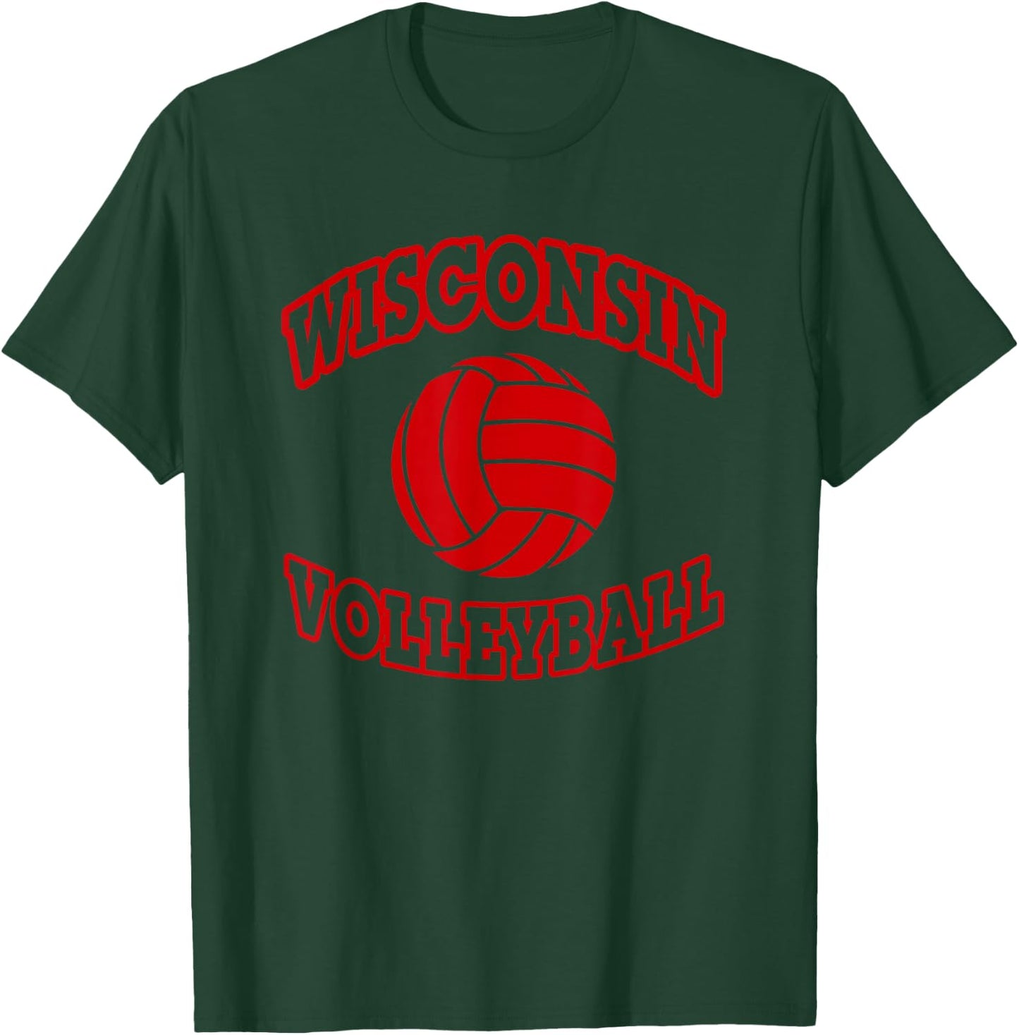 Wisconsin Volleyball Classic Style T-Shirt - T-Shirt | Forest