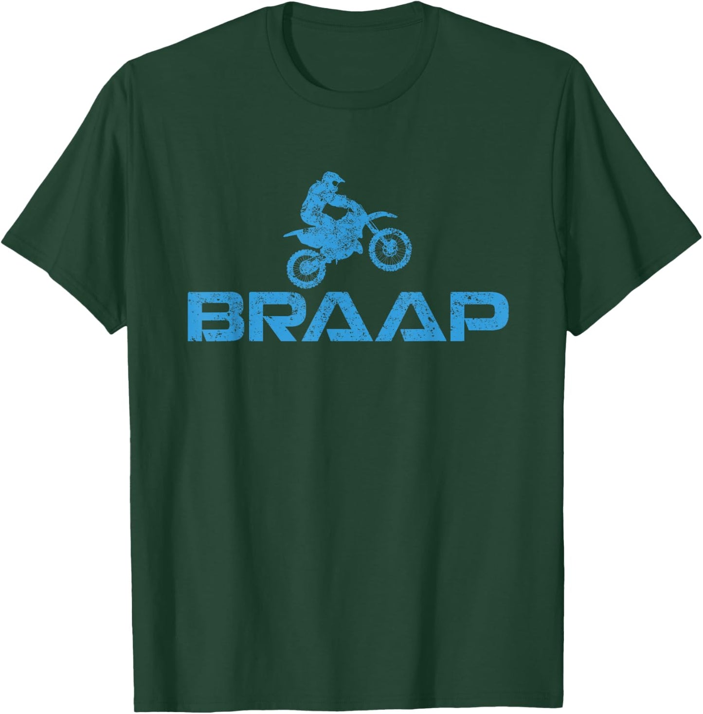 Dirt Bike Braaap Shirt, Youth Motorcross, Kids Dirt Bike T-Shirt - T-Shirt | Forest
