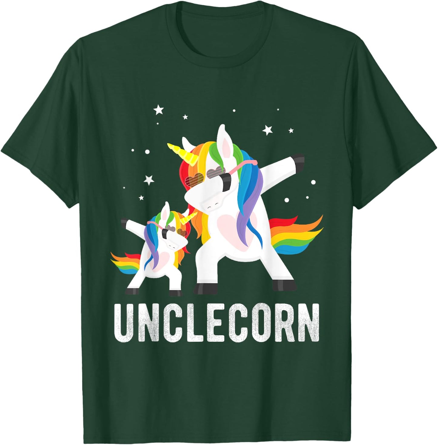 Dabbing Unclecorn, Funny Unicorn Lover for Uncle and Kid T-Shirt - T-Shirt | Forest