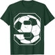 Kids 9th Birthday Boy Soccer Player Football 9 Years Old T-Shirt - T-Shirt | Forest