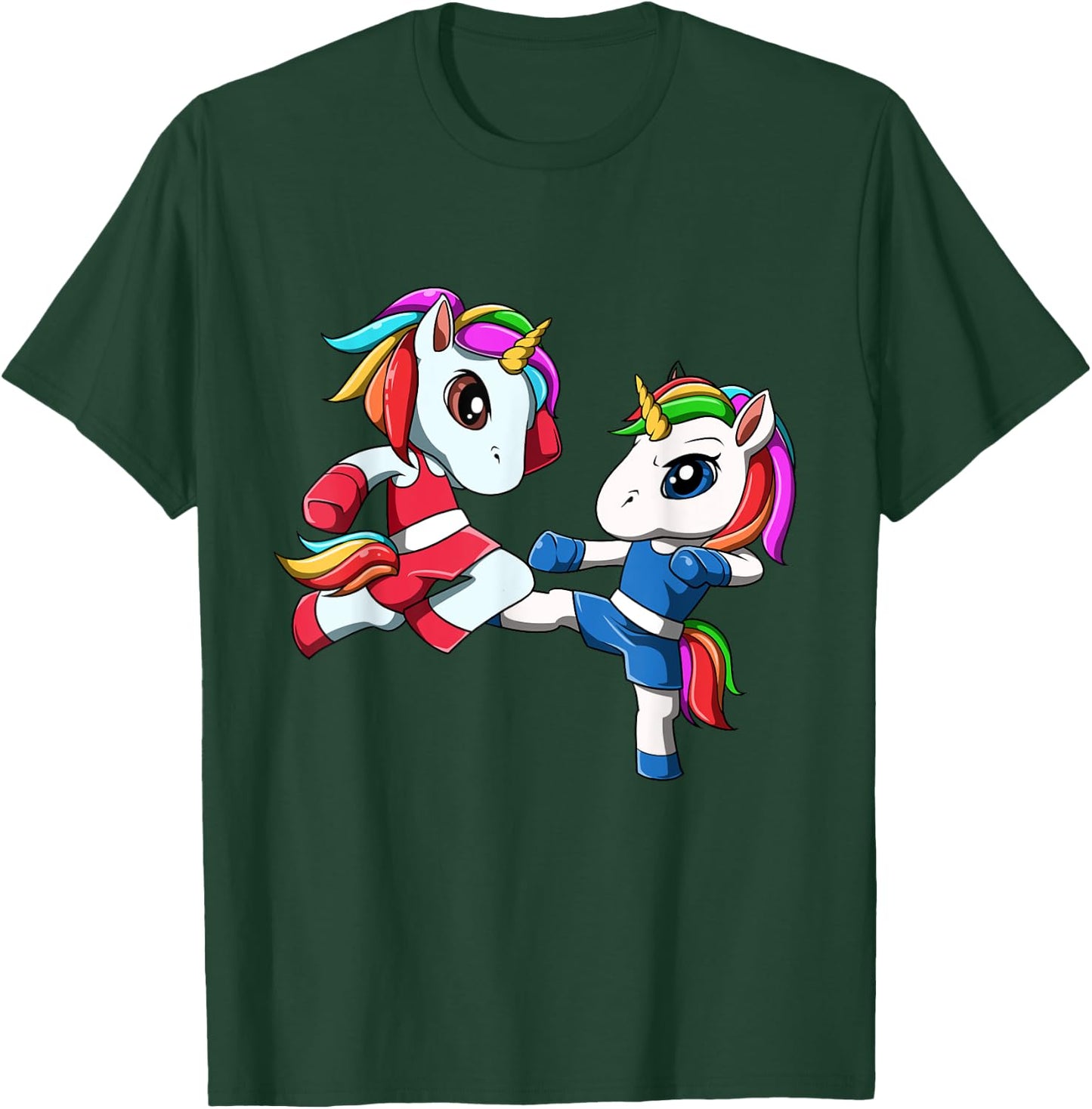 Unicorn Muay Thai - Nak Muay, Kickboxing Gift T-Shirt - T-Shirt | Forest