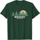 Weston CT Vintage Throwback Retro 70s Design T-Shirt - T-Shirt | Forest