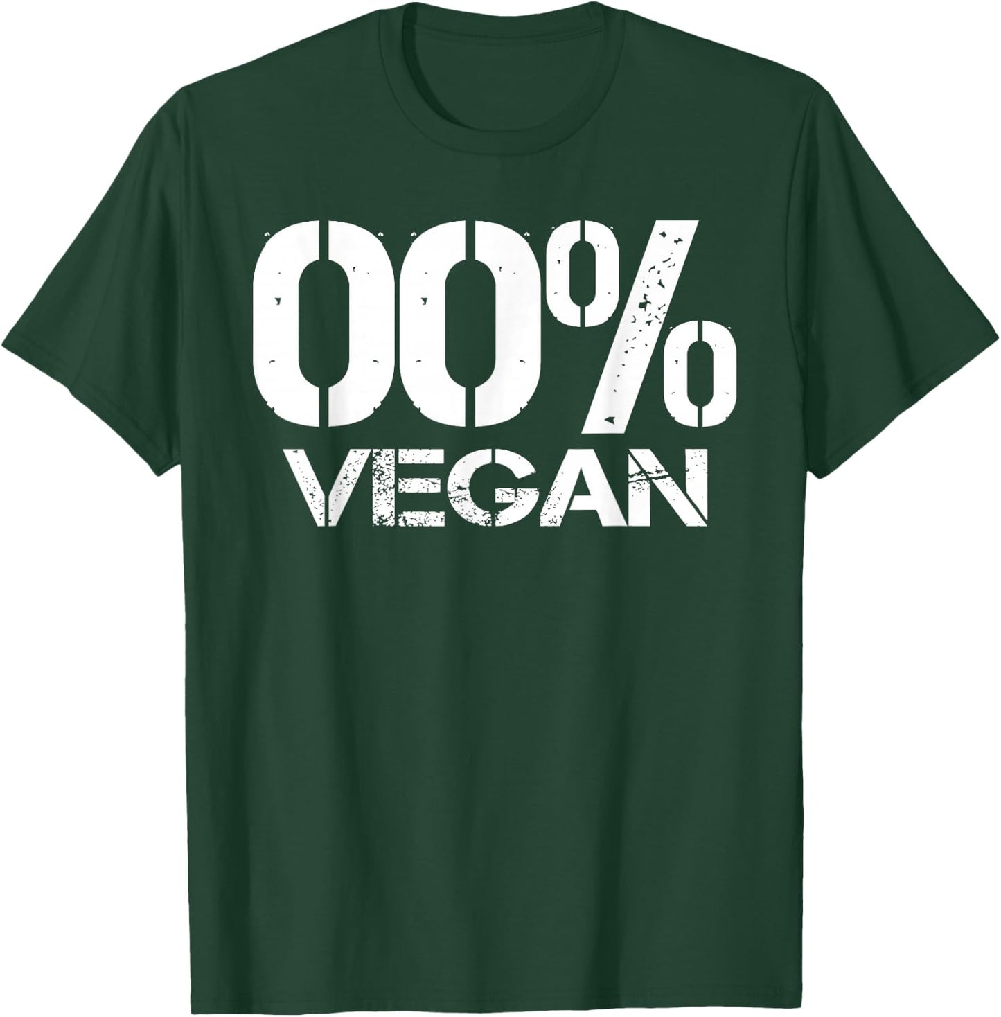 00% Vegan - My slogan Anti-Vegan - No Vegetables T-Shirt - T-Shirt | Forest