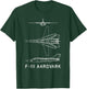 USA Military Planes MJ F-111 Aardvark American Jet Plane Blueprint - Black, -Adults, Short Sleeve, Classic Fit, Cotton 65% Polyester 35%, Small T-Shirt - T-Shirt | Forest