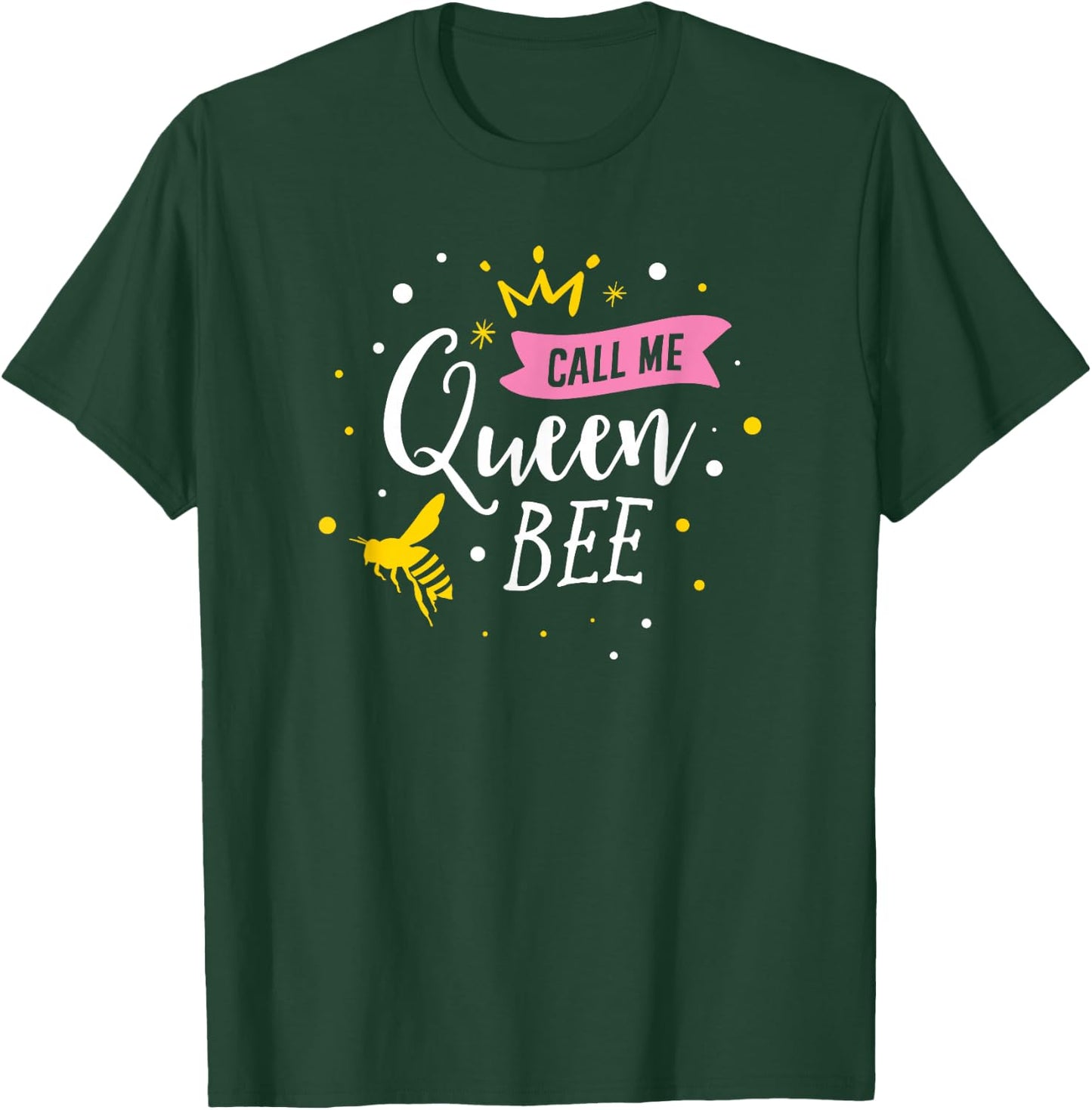 Funny Beekeeper Queen Bee Cute Bees Honey Lover Bee Hive T-Shirt - T-Shirt | Forest